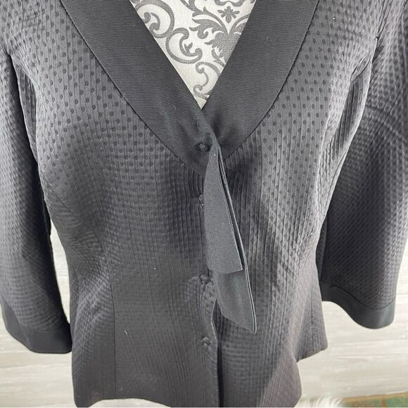 Armani Collezioni Printed Wool Silk Blend Blazer Jacket - Picture 2 of 11